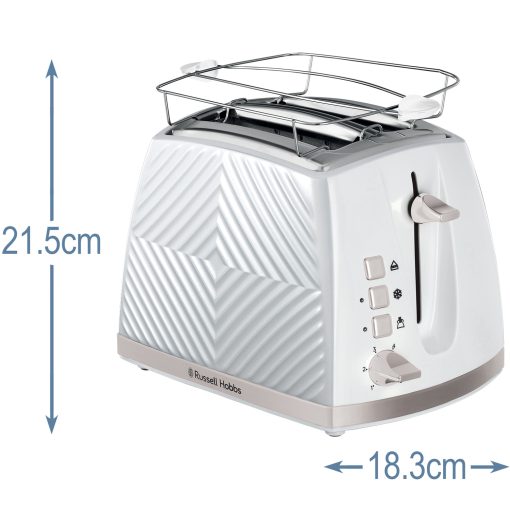 Brödrost Vit Groove 2S Toast 26391-56 - Image 6