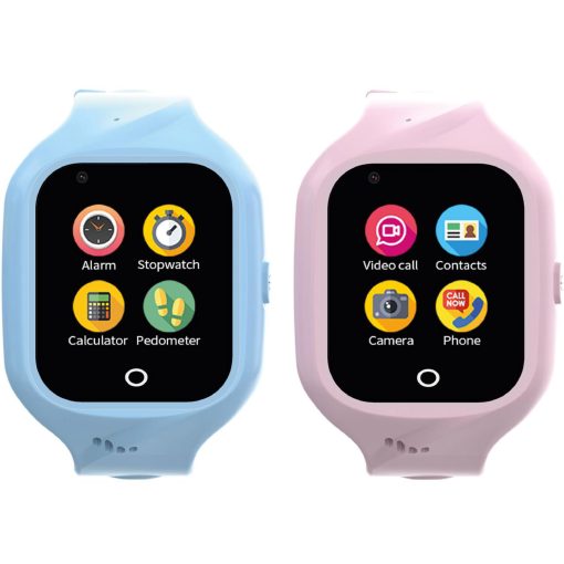 Kidswatch 4G Smartwatch för barn Blå + Rosa rem - Image 17