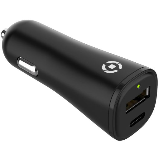Planet Billaddare USB-A + USB-C 32W av 100% återvunnen plast Svart