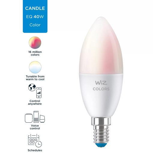 WiFi Smart LED E14 Kron 40W 470lm Färg - Image 18