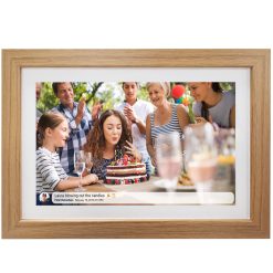 Smart fotoram 10,1" Wifi FRAMEO programvara PFF-1042LW Ljust trä