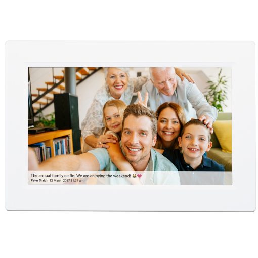 Smart fotoram 10,1" Wifi FRAMEO programvara PFF-1015W Vit