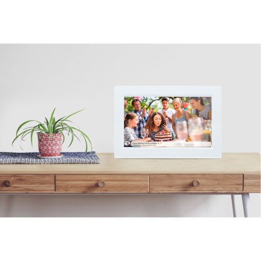 Smart fotoram 10,1" Wifi FRAMEO programvara PFF-1015W Vit - Image 5