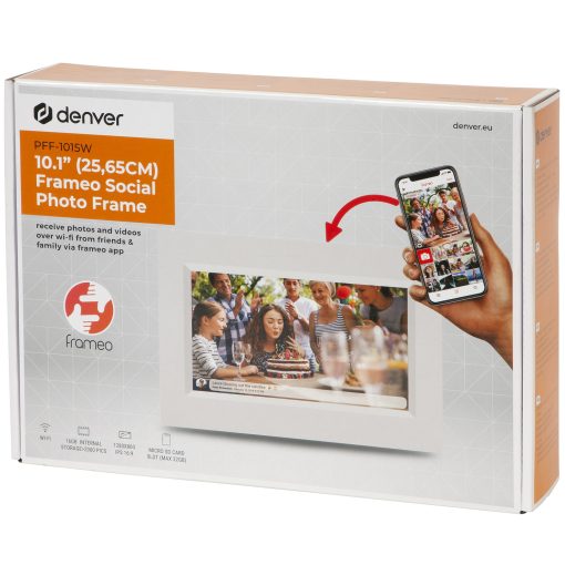 Smart fotoram 10,1" Wifi FRAMEO programvara PFF-1015W Vit - Image 12