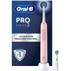 Eltandborste Pro3 Pink + Extra Refill