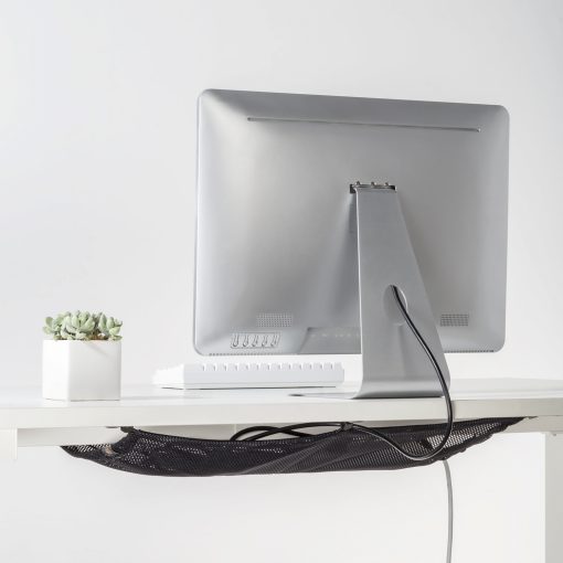 Kabelnät för skrivbord 69x34 cm Svart - Image 14
