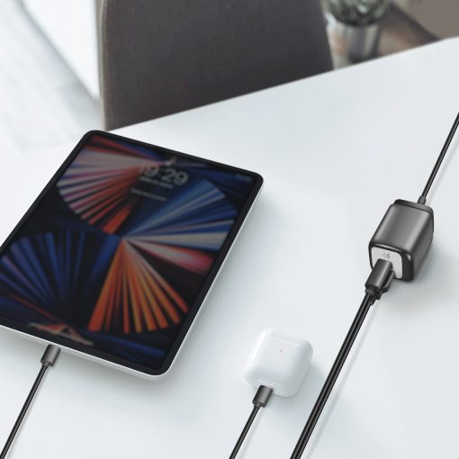 USB-laddare 1xUSB-A + 1xUSB-C med fast kabel 1,5m GaN 30W - Image 18