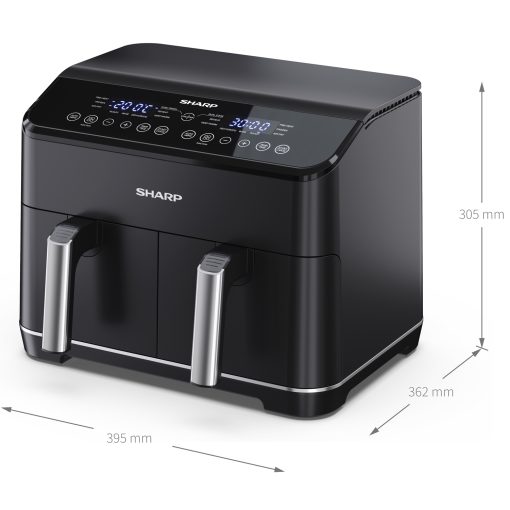 Airfryer Dubbel 2X4L  2X1800W - AF-GD82AE-B - Image 12