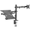 Monitorfäste 17-32" med hållare för laptop/surfplatta 10-15,6"