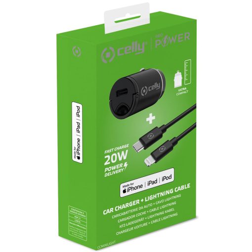 Billaddare Mini USB-C PD 20W + USB-C till Lightning-kabel - Image 10
