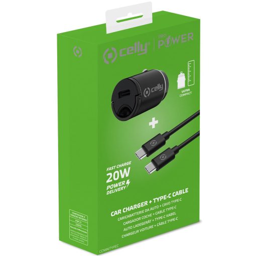 Billaddare Mini USB-C PD 20W + USB-C till USB-C-kabel - Image 9