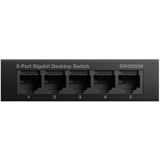5-port Gigabitswitch Metall Svart - Image 10