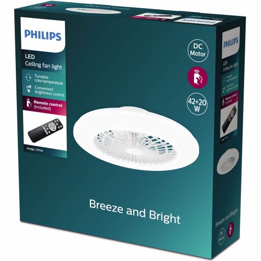 Amigo Takfläkt med LED-belysning Varm-/kallvitt 4000 lm - Image 11