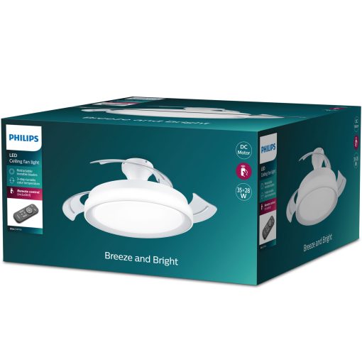 Bliss Takfläkt med LED-belysning Varm-/kallvitt 4500 lm - Image 13