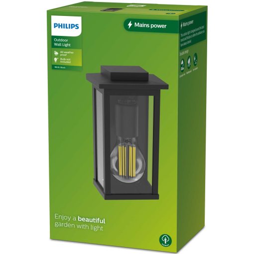 Mirth Väggarmatur (E27-sockel) IP44 Aluminium/Glas Svart - Image 4