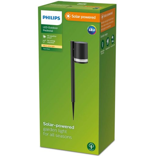 Fyce Trädgårdslampa Rak Solcell Ultra Efficient LED 200lm Svart - Image 15