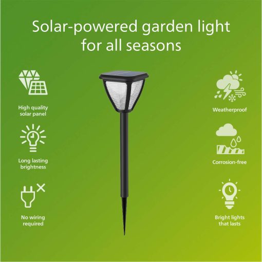Vapora Trädgårdslampa Solcell LED 200lm Svart - Image 4