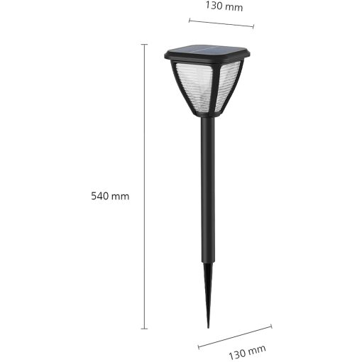 Vapora Trädgårdslampa Solcell LED 200lm Svart - Image 15