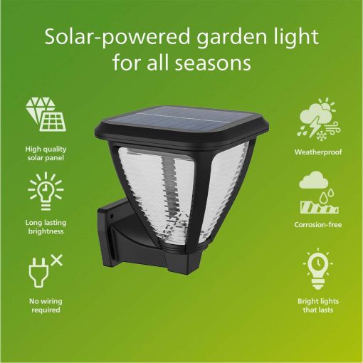 Vapora Vägglampa Solcell LED 200lm Svart - Image 13