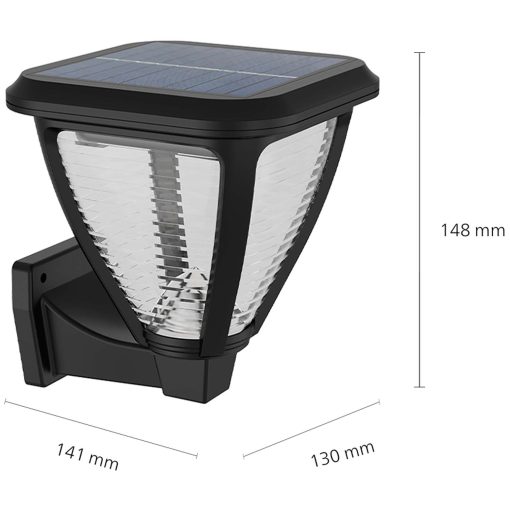 Vapora Vägglampa Solcell LED 200lm Svart - Image 4