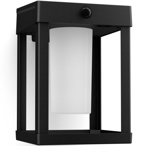 Camill Vägglampa Solcell Ultra Efficient LED 25lm/250lm Svart - Image 7