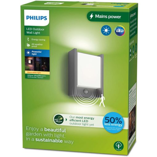Arbour Vägglampa Sensor Ultra Efficient LED  3,8W 800lm Antracit - Image 14