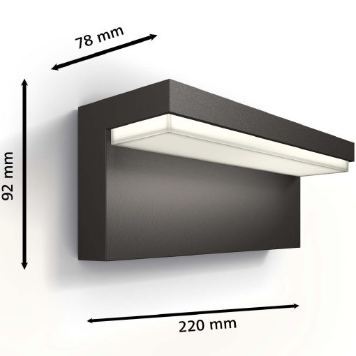 Bustan Vägg Ultra Efficient LED 3,8W 800lm Antracit - Image 12