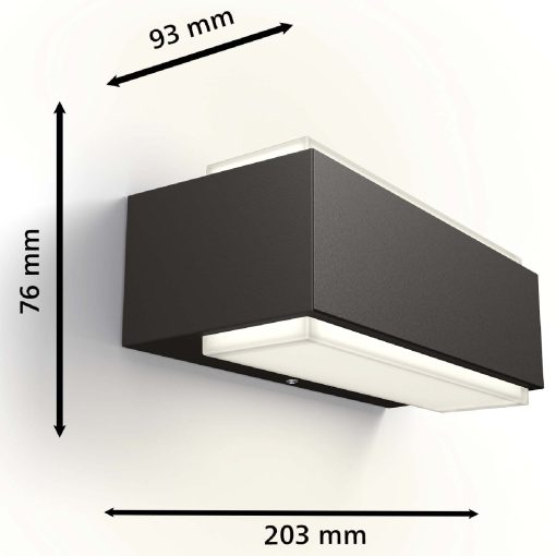 Stratosphere Vägglampa Ultra Efficient LED 3,8W 800lm Antracit - Image 16