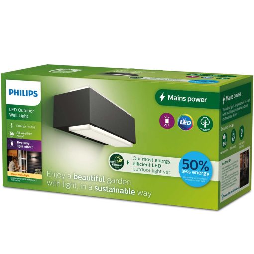 Stratosphere Vägglampa Ultra Efficient LED 3,8W 800lm Antracit - Image 12