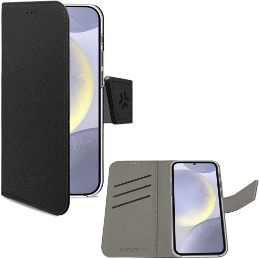 Wally Wallet Case Galaxy S24+ 5G Svart