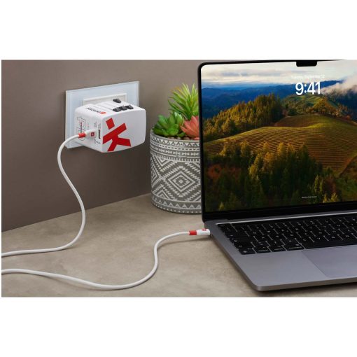 Världsreseadapter PRO Light USB AC45PD World PD 45W Jordad - Image 6