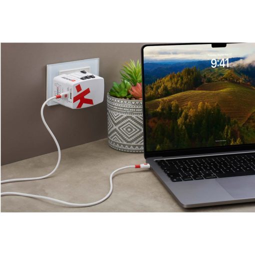 Världsreseladdare AC45PD USB-A+USB-C PD 45W Ojordad - Image 8