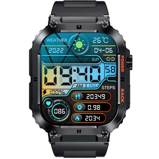 SWC-191B Bluetooth SmartWatch with heartrate, blood pressure and blood oxygen sensor & call function - Image 6