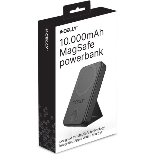 PowerBank 10.000 mAh 10W/2,5W MagSafe-kompatibel med ställ Svart - Image 9