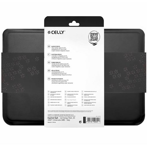 Sleeve för laptop 16" Konstläder Svart - Image 3