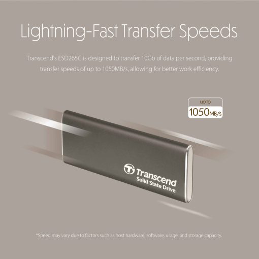 Portabel SSD ESD256C USB-C 1TB 10Gbps (R1050/W950 Mb/s) Aluminium - Image 16
