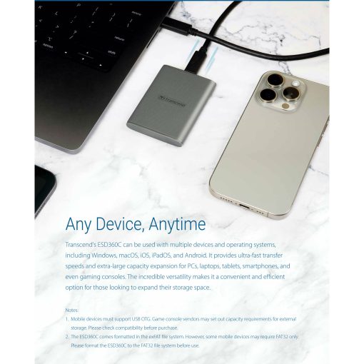 Portabel SSD ESD360C USB-C 1TB 20Gbps (R2000/W2000 Mb/s) - Image 18