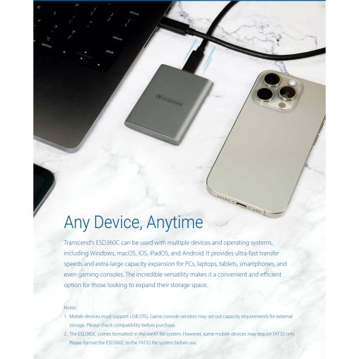 Portabel SSD ESD360C USB-C 2TB 20Gbps (R2000/W2000 Mb/s) - Image 13