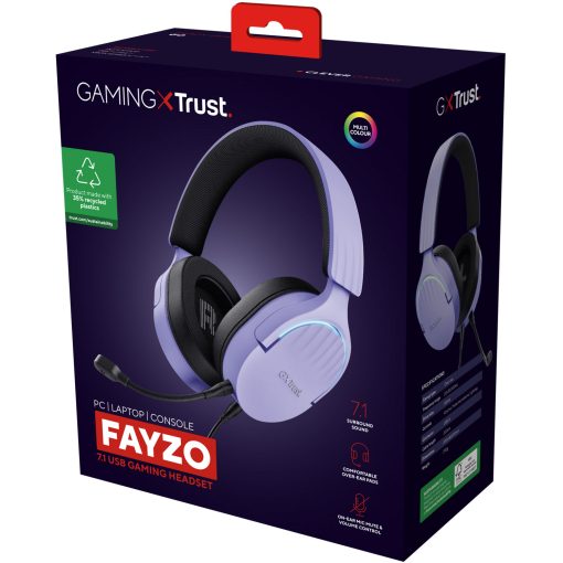 GXT 490P Fayzo Gamingheadset 7.1 USB Eco Lila - Image 13