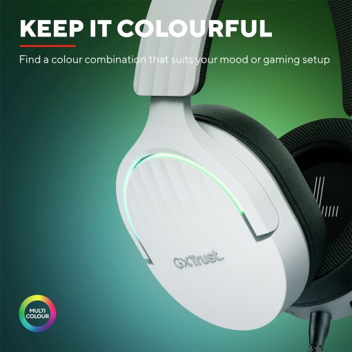 GXT 490W Fayzo Gamingheadset 7.1 USB Eco Vit - Image 11