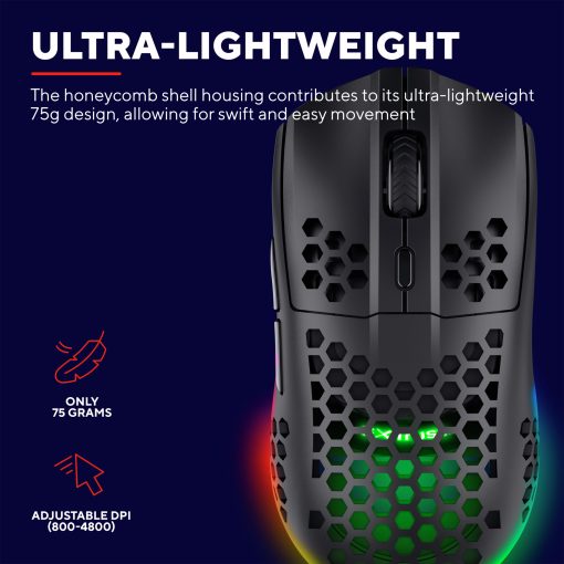 GXT 929 Helox Trådlös lättvikts-gamingmus Svart - Image 10