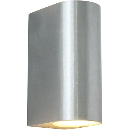 Mats II Väggarmatur 2xGU10-sockel IP44 Aluminium