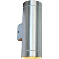Daniel II Väggarmatur 2xGU10-sockel IP44 Aluminium
