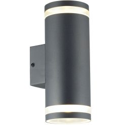 Nils II Väggarmatur 2xGU10-sockel IP44 Antracit