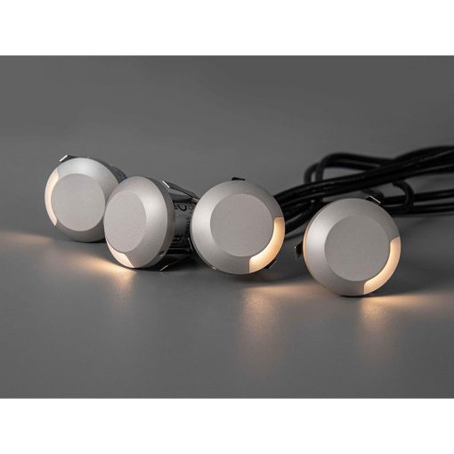 Allan Steplight kit 4-pack inkl strömadapter 12V 3000K 5lm IP67 - Image 17