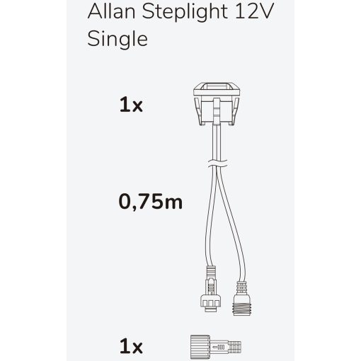 Allan Steplight 1-pack 12V 3000K 5lm IP67 - Image 6