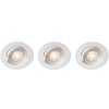 Sara 230V Dimbar downlight spotlight 3000K 400lm IP44 3-pack Vit