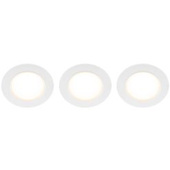 Doris 230V Dimbar downlight spotlight 3000K 400lm IP65 3-pack Vit