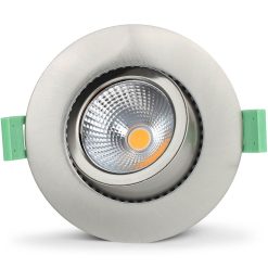 Lisa Dimbar Infälld downlight 3000K 600lm IP65 1-pack Borstad stål