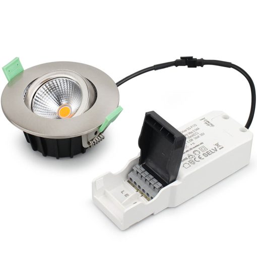 Lisa Dimbar Infälld downlight 3000K 600lm IP65 1-pack Borstad stål - Image 6